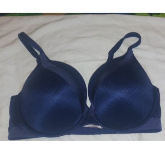 Victoria’s Secret Dream Angels Lace Bra Bundle Of 3 Blue Black 34DD - Picture 5 of 10
